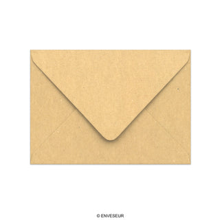 114x162 mm (C6) Vlek Kraft Envelop