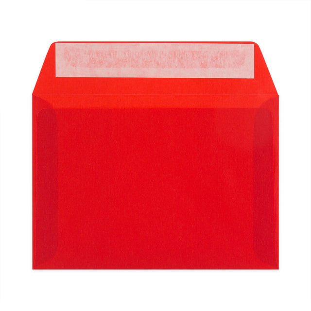 Translucent Envelopes Red 114 x 162 mm (C6)