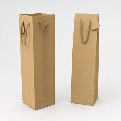 Kraftpapier zakken voor flessen (75 cl.)