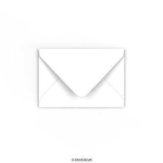 65x94 mm Wit Geweven Envelop