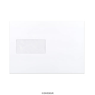 162x229 mm (C5) Witte Envelop