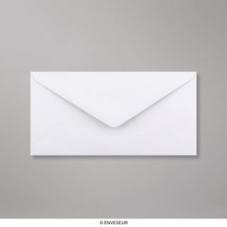 110x220 mm (DL) Wit Geweven Envelop