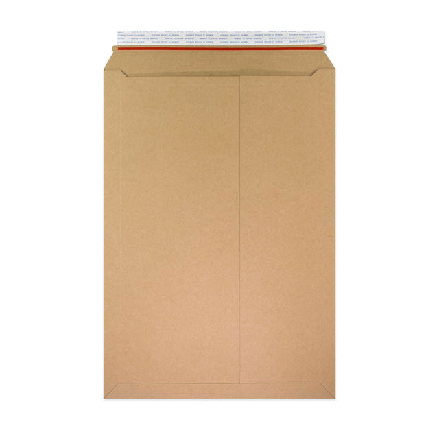 Manila Brown Peel & Seal Rigid Board Mailers Envelope (460 x 330mm)