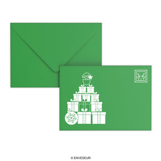 Kerstenvelop Kerstman