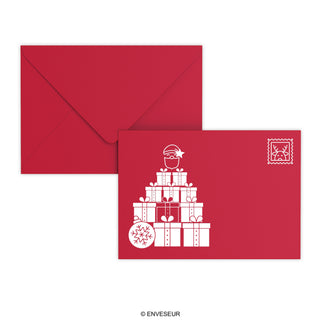 Kerstenvelop Kerstman