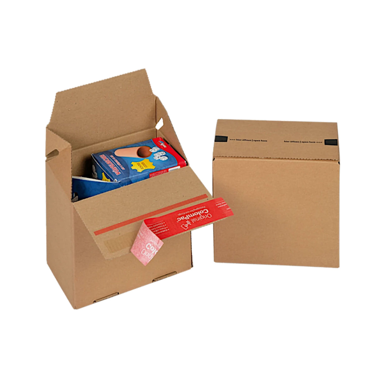 Kartonnen doos met zelfsluiting voor verzending
