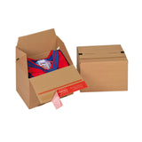 Kartonnen doos met zelfsluiting voor verzending