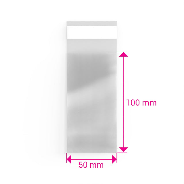 Cello Bags (Non-Header) Clear 100 x 50 mm