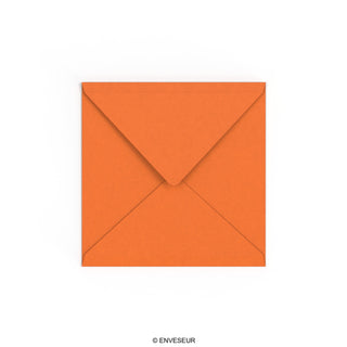 Vuur oranje envelop 155x155 mm