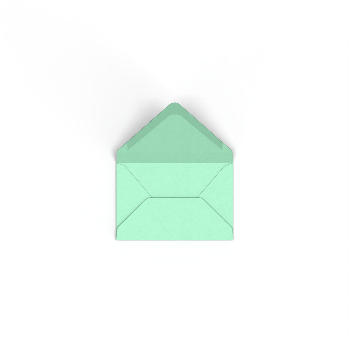 Jade groene envelop 62x94 mm