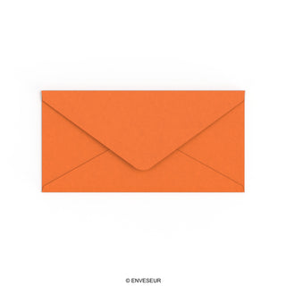 Vuur oranje envelop 110x220 mm (DL)