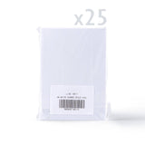 Witte drieluikkaarten met gehamerde structuur en ovaal venster – verpakking