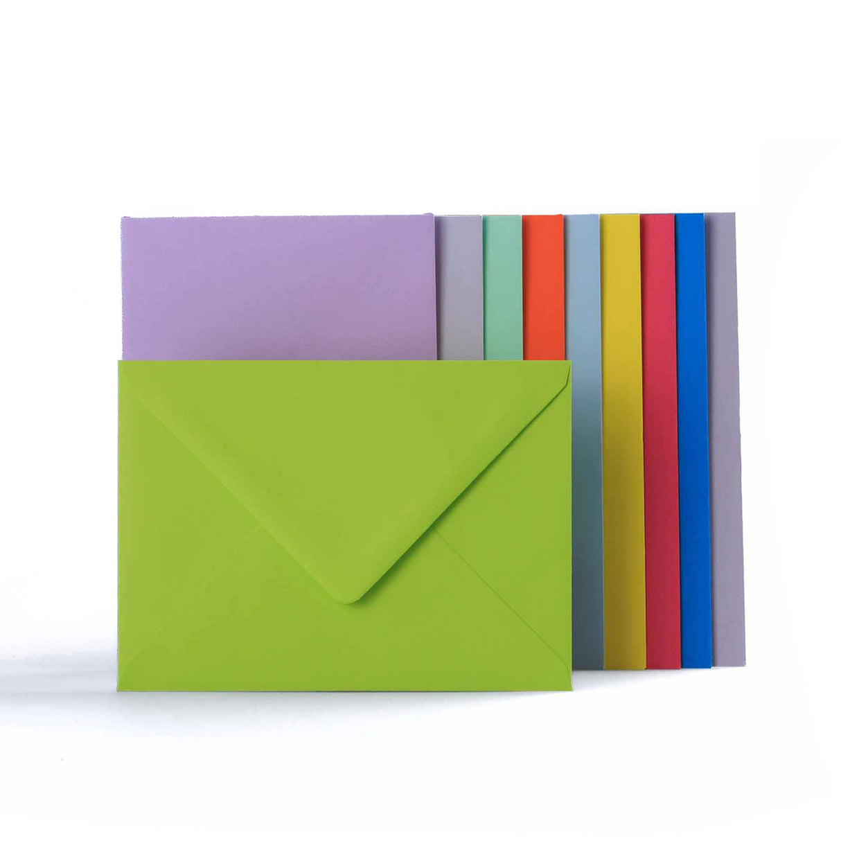 Pakket enveloppen in 10 verschillende kleuren, 100 g/m²