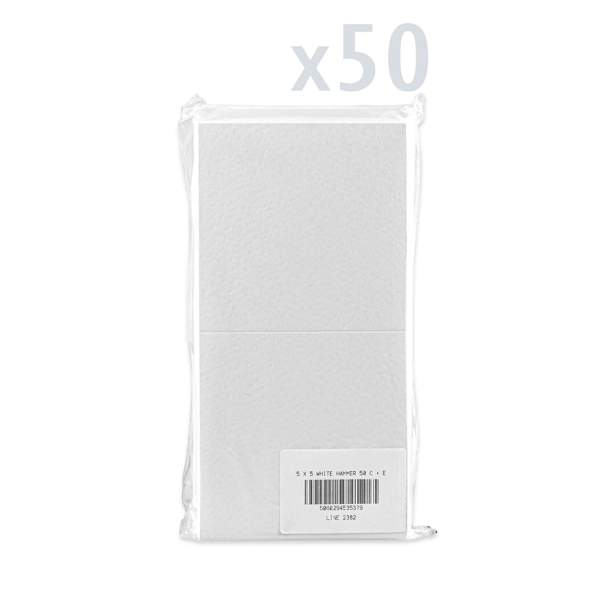 Gehamerde kaarten en enveloppen – verpakking