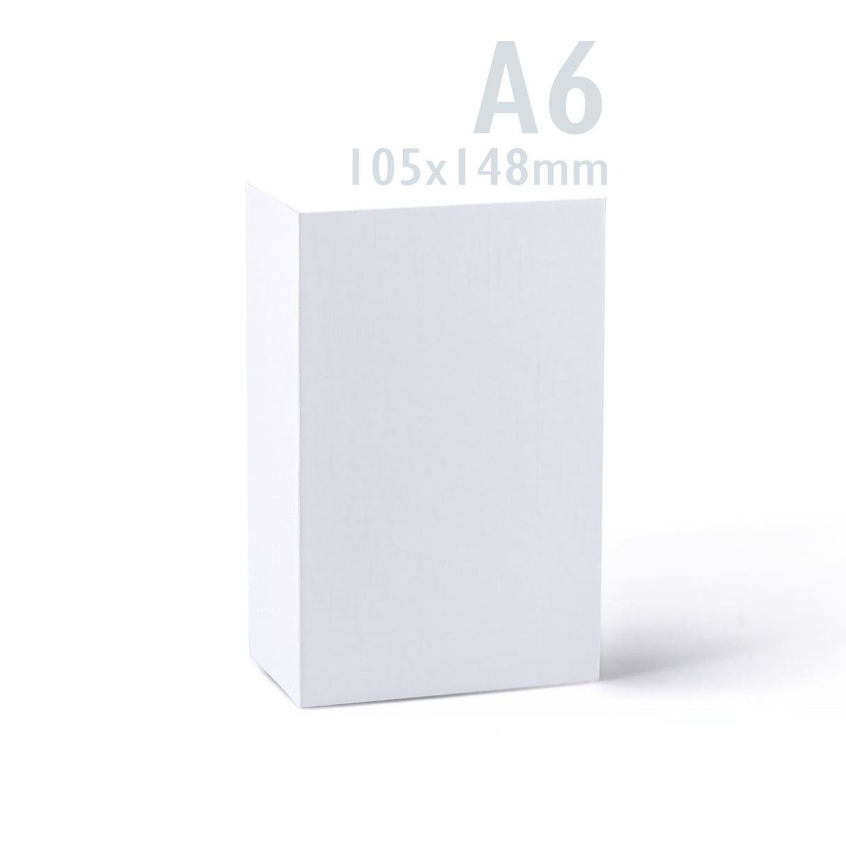 Set witte gladde kaarten 250 g/m² en enveloppen 100 g/m² – verpakking
