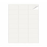 Witte etiketten pakketten S - 100 vel