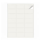 Witte etiketten pakketten S - 100 vel