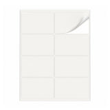 Witte etiketten pakketten ML - 100 vel