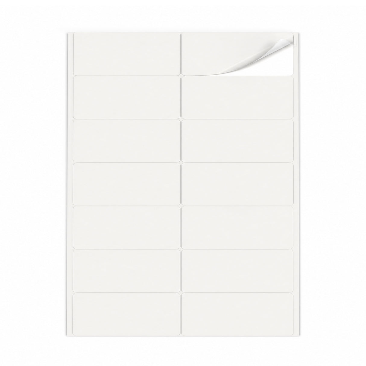 Witte etiketten pakketten M - 100 vel