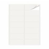 Witte etiketten pakketten M - 100 vel