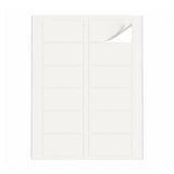Witte etiketten pakketten M - 100 vel