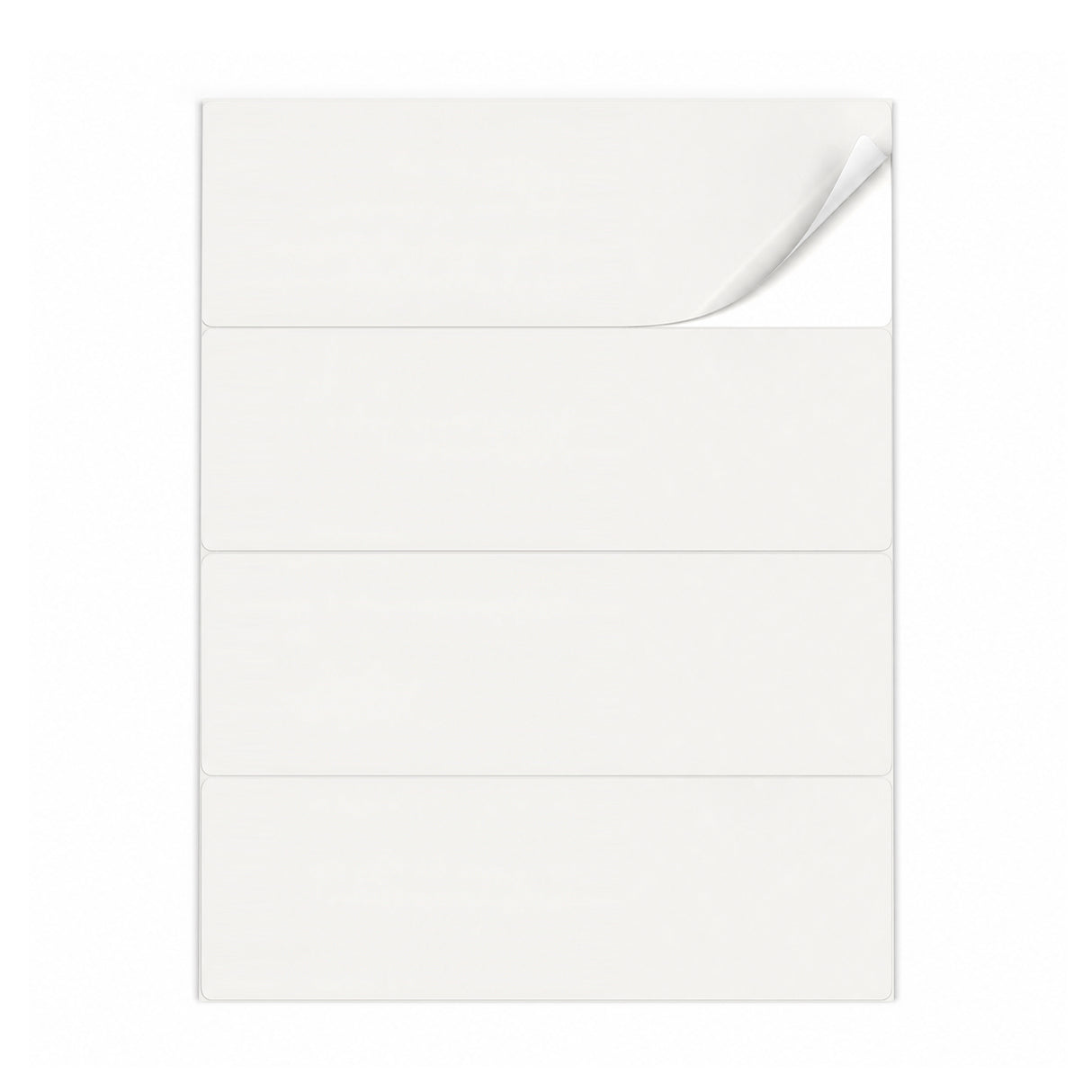 Witte etiketten pakketten L - 100 vel