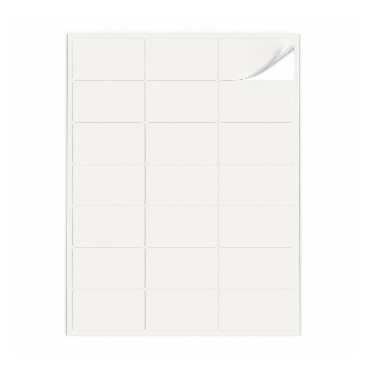Witte etiketten pakketten S - 100 vel