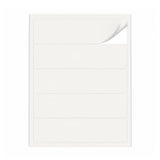 Witte etiketten pakketten L - 100 vel