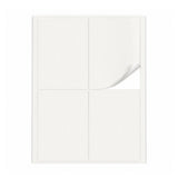 Witte etiketten pakketten L - 100 vel