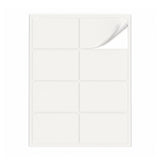 Witte etiketten pakketten M - 100 vel