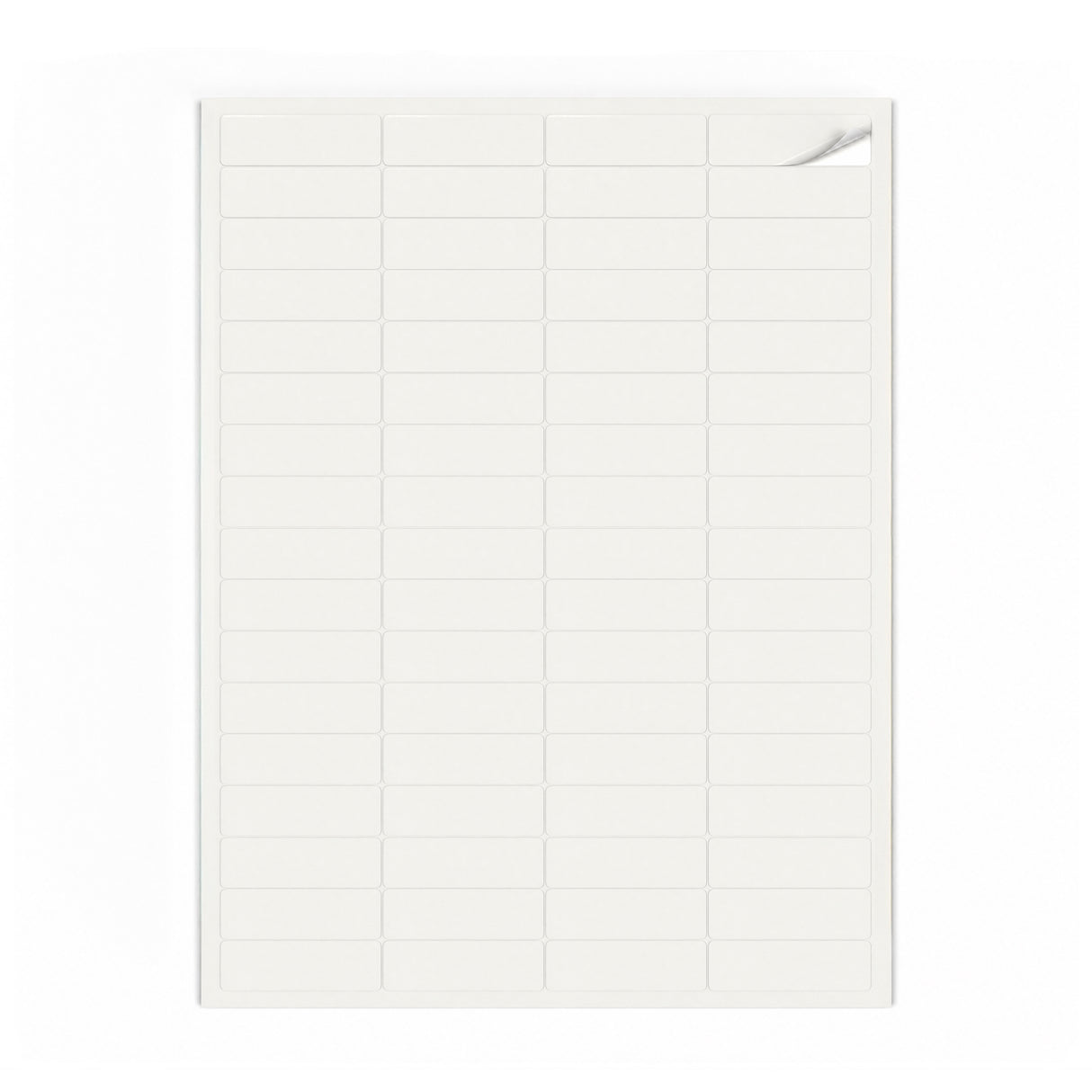 Witte etiketten pakketten XS - 100 vel