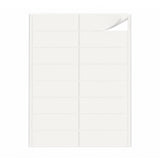 Witte etiketten pakketten M - 100 vel