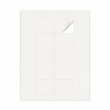 Witte etiketten pakketten M - 100 vel