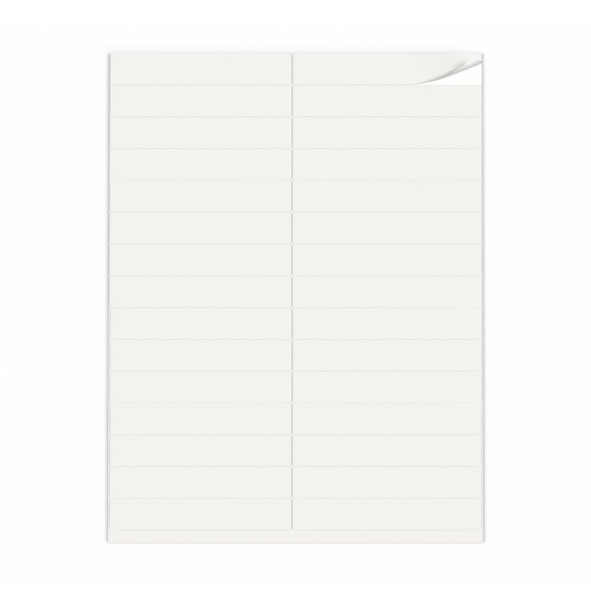 Witte etiketten pakketten S - 100 vel