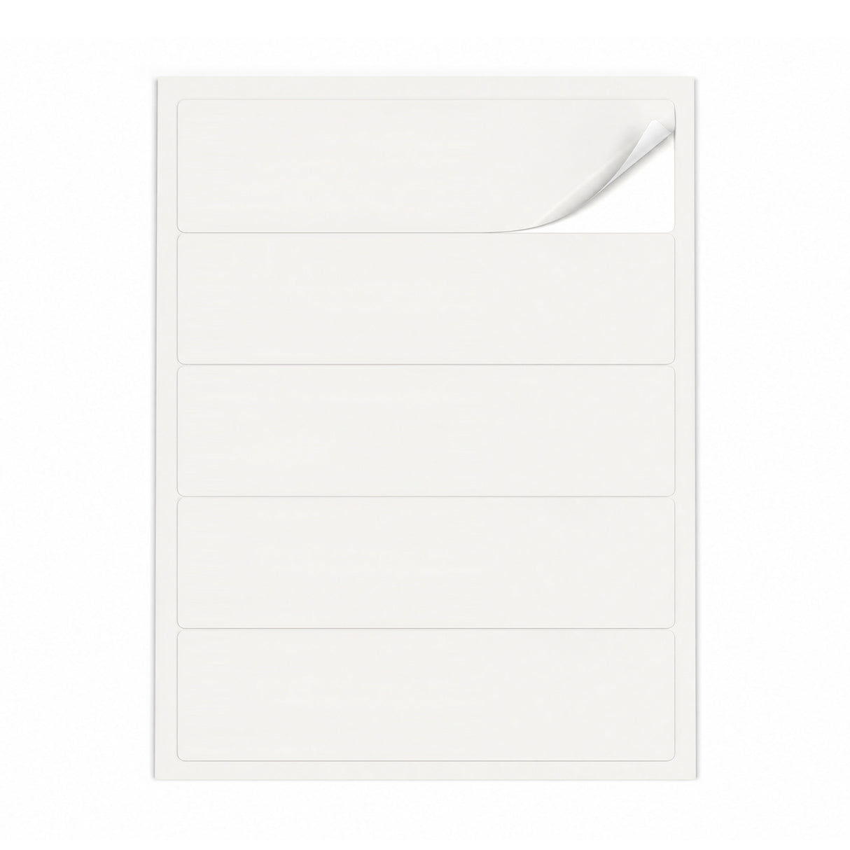 Witte etiketten pakketten L - 100 vel