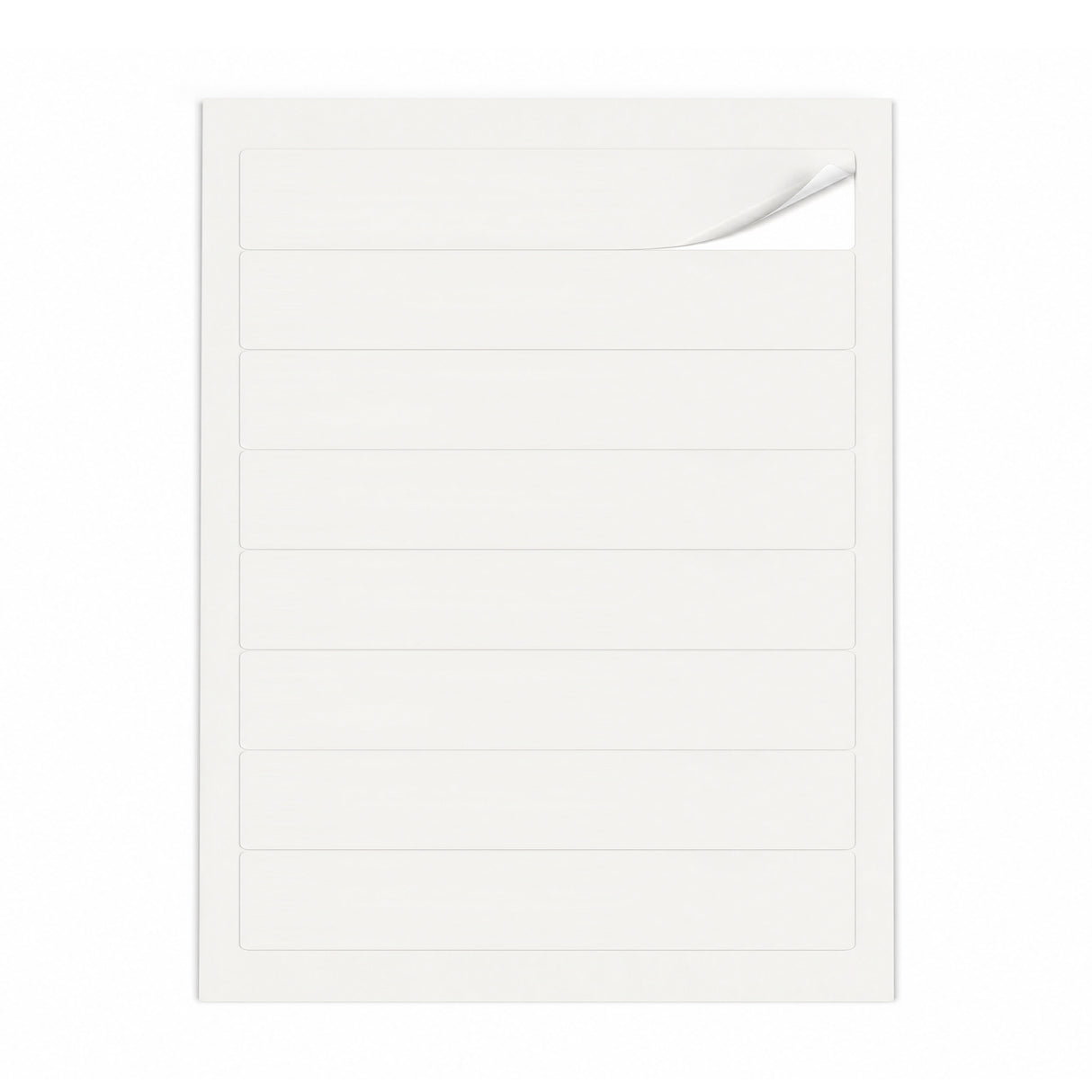 Witte etiketten pakketten ML - 100 vel