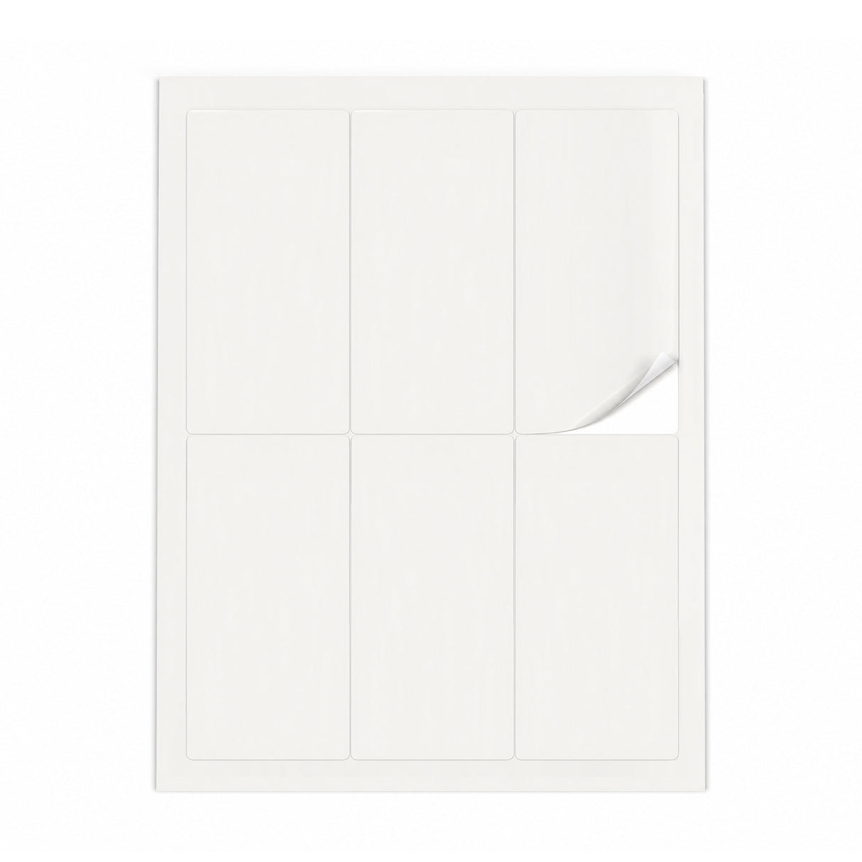 Witte etiketten pakketten ML - 100 vel