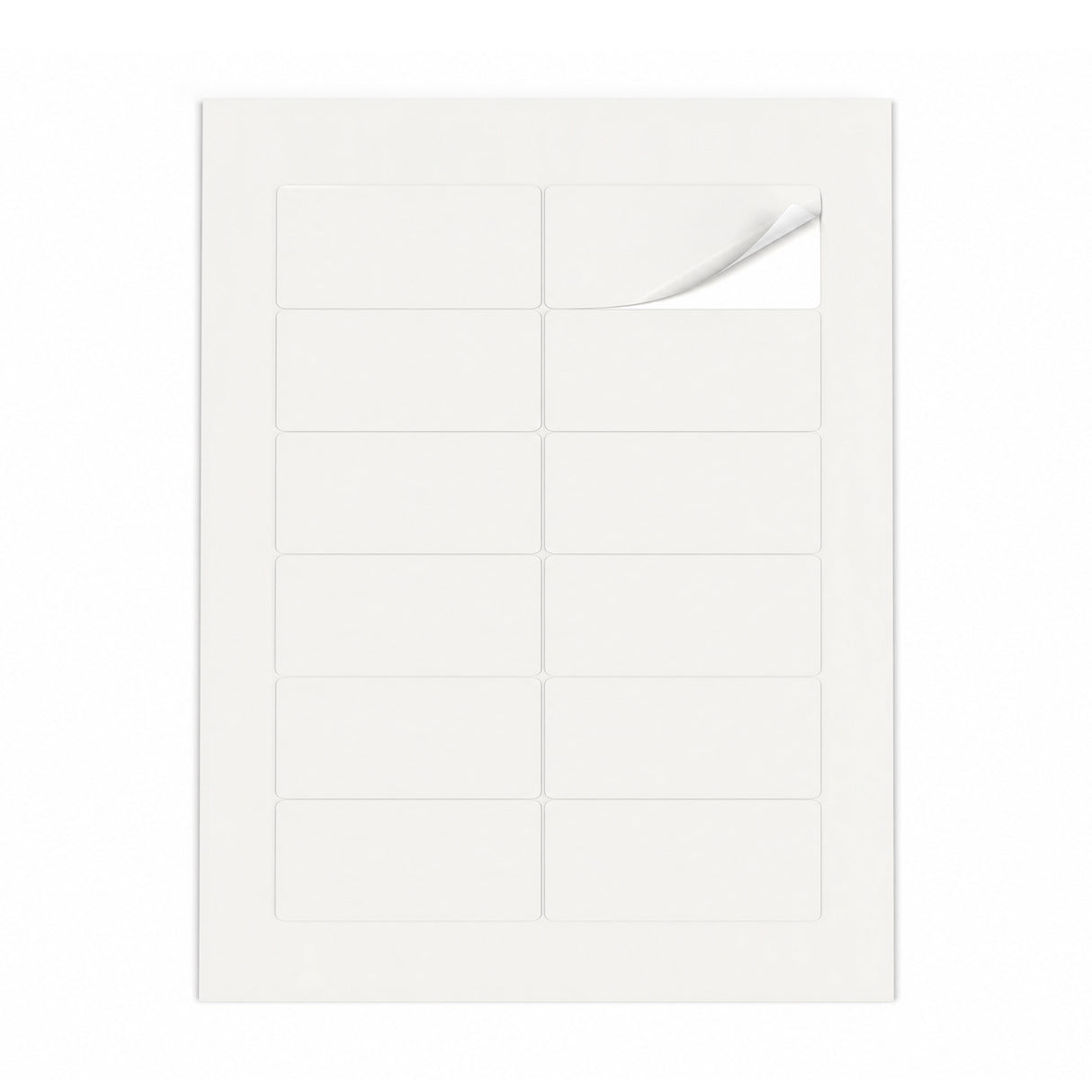 Witte etiketten pakketten M - 100 vel