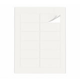 Witte etiketten pakketten M - 100 vel