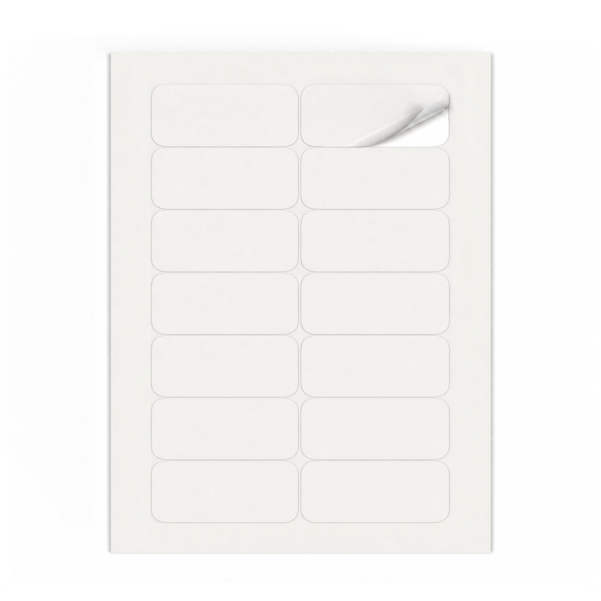 Witte etiketten pakketten M - 100 vel