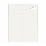 Witte etiketten pakketten S - 100 vel