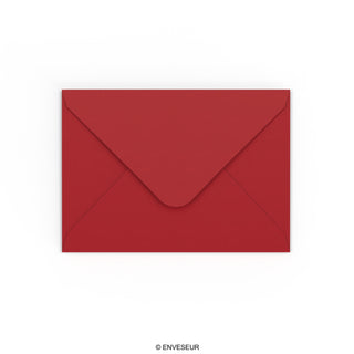 125x175 mm Donkerrood Envelop