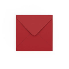 130x130 mm Donkerrood Envelop