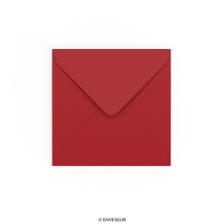 130x130 mm Donkerrood Envelop
