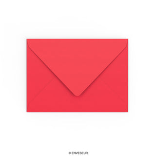 helder rood envelop 133x184 mm