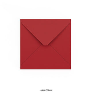 140x140 mm Donkerrood Envelop