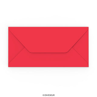 110x220 mm (DL) Donkerrood Envelop