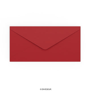 110x220 mm (DL) Donkerrood Envelop