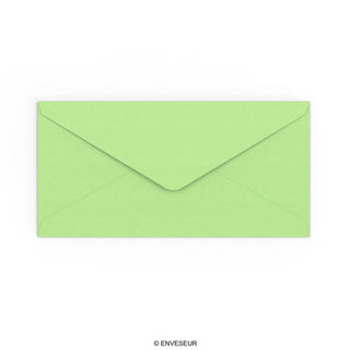 110x220 mm (DL) Lichtgroen Gekleurde Envelop