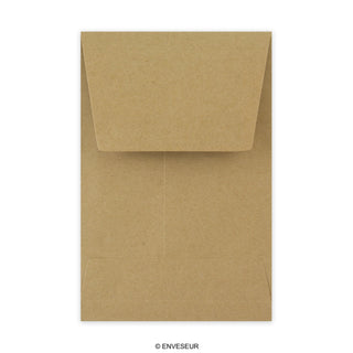 Kraftpapier enveloppen met zijvouw